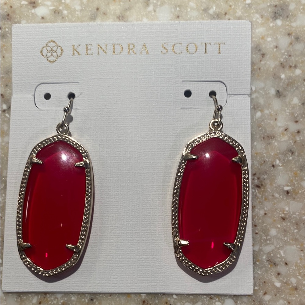 Kendra Scott Red Earrings